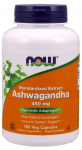 NOW Foods ashwagandha ekstrakt, 450 mg - 180 kapslit