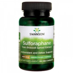 SWANSON Sulforafaan brokoli iduekstraktist - Sulforafaan 400 mcg (60 kapslit).