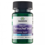 Swanson Albion Ferrochel raudkelaat 18 mg - 180 kapslit