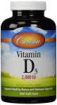 Carlson Labs vitamiin D3, 2000 R&Uuml; - 360 kapslit