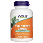 Now Foods magneesiumtsitraat 400 mg - 120 kapslit