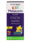 Natrol Kids melatoniin, maasikas - 40 tabletti