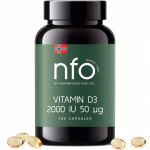 NFO D3-vitamiin 2000 R&Uuml; (100 kapslit)