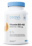 Osavi vitamiin D3 + K2, 2000IU + 100mcg - 120 kapslit