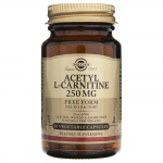 Solgar atset&uuml;&uuml;l-L-karnitiin 250 mg - 30 kapslit