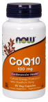 NOW Foods CoQ10 viirpuumarjadega, 100mg - 90 kapslit