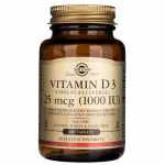 Solgar D3-vitamiin 25 mcg (1000 R&Uuml;) - 180 tabletti
