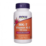 Now Foods K2 MK-7 vitamiin 100 mcg - 120 taimekapslit