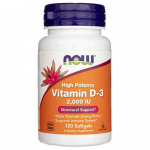 Now Foods D3-vitamiin 2000 R&Uuml; - 120 pehmet kapslit