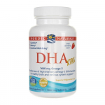 Nordic Naturals DHA Xtra, maasika maitsega - 60 pehmet kapslit