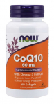 NOW FOODS koens&uuml;&uuml;m Q10 ja oomega-3 (60 kapslit)