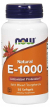 NOW FOODS E-vitamiin 1000 R&Uuml; (50 kapslit)