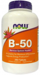 NOW Foods Vitamiin B-50 - 250 tabletti