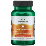SWANSON E-vitamiini segu 200 R&Uuml; (100 kapslit).