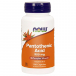 NOW FOODS Pantoteenhape - pantoteenhape (vitamiin B5) 500 mg (100 kapslit).