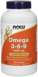 NOW FOODS Omega 3-6-9 (250 kapslit)