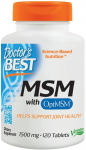 Doctor's Best MSM OptiMSM Veganiga, 1500 mg - 120 tabletti