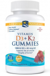 NORDIC NATURALS D3-vitamiini + K2 kummikommid (60 geeli)