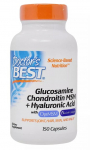 Doctor's Best gl&uuml;kosamiin, kondroitiin, MSM + h&uuml;aluroonhape - 150 kapslit