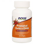 NOW FOODS s&uuml;nnieelsed geelid + DHA - s&uuml;nnieelsed vitamiinid ja mineraalained + DHA (90 kapslit).