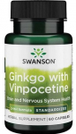 Swanson Ginkgo koos Vinpocetine Standardized'iga - 60 kapslit