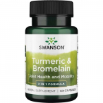 Swanson kurkum ja bromelain - 60 kapslit