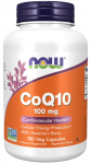 NOW FOODS CoQ10 100 mg viirpuuga (180 kapslit)