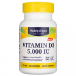 Healthy Origins D3-vitamiin 5000 R&Uuml; - 120 pehmet kapslit