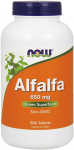 NOW Foods lutsern, 650 mg - 500 tabletti