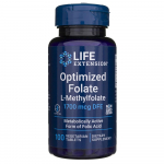 Life Extension t&auml;iustatud optimeeritud folaat 1700 mcg - 100 tabletti