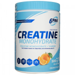 6PAK Kreatiinmonoh&uuml;draat, apelsinimaitseline - 500 g