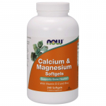 NOW FOODS Kaltsium, Magneesium, D3-vitamiin (240 kapslit)