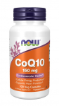 NOW FOODS koens&uuml;&uuml;m Q10 150 mg koos letsitiiniga 70 mg (100 kapslit).