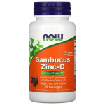 NOW FOODS Sambucus Zinc-C - tsink imemiseks (60 tabletti).