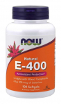 NOW FOODS E-vitamiin 400 R&Uuml; + seleen 100 mcg (100 kapslit)