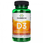Swansoni D3-vitamiin 2000 R&Uuml; (50 mcg) - 250 kapslit