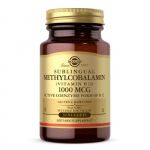 SOLGAR keelealune met&uuml;&uuml;lkobalamiin (vitamiin B12) 1000 mcg (30 tabletti).