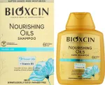 Bioxcin Nourishing Oils Shampoo &ndash; maitinamasis &scaron;ampūnas sausiems ir pažeistiems plaukams su 9 gėlių aliejais ir vitaminu B5, 300 ml