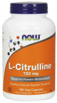 NOW FOODS L-tsitrulliin 750 mg (180 kapslit)
