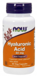 NOW FOODS h&uuml;aluroonhape MSM-iga - h&uuml;aluroonhape 50 mg + MSM 450 mg (60 kapslit).