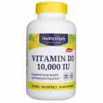 Healthy Origins D3-vitamiin 10000 R&Uuml; - 360 pehmet kapslit