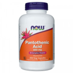 Now Foods pantoteenhape 500 mg - 250 taimekapslit