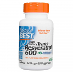 Doctor's Best k&otilde;rge tugevusega trans-resveratrool 600 mg - 60 taimekapslit
