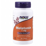 NOW FOODS Melatoniin 1 mg + niatsiin + magneesium + vitamiin B6 (100 tabletti).