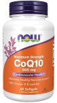NOW FOODS koens&uuml;&uuml;m Q10 600 mg (60 kapslit)