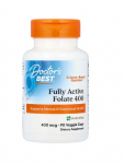 DOCTOR'S BEST folaat Quatrefolic 400 mcg (90 kapslit)