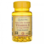 Puritan's Pride Vitamiin E-67 mg (100 R&Uuml;) - 100 kapslit