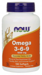 NOW FOODS Omega 3-6-9 (100 kapslit)