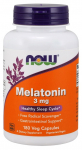 NOW Foods Melatoniin, 3mg - 180 kapslit