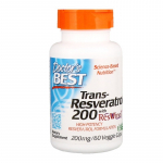 DOCTOR'S BEST Trans-resveratrool 200 mg + pol&uuml;fenoolid 80 mg (60 kapslit)